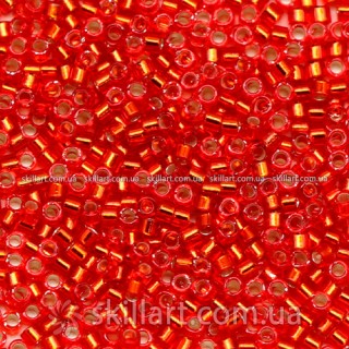 Бисер DB-43 Miyuki Delica Beads 11/0 (блестящий, темно-оранжевый)